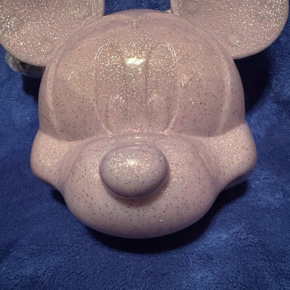 Sparkling Purple Loungefly Mickey Mouse Crossbody Purse